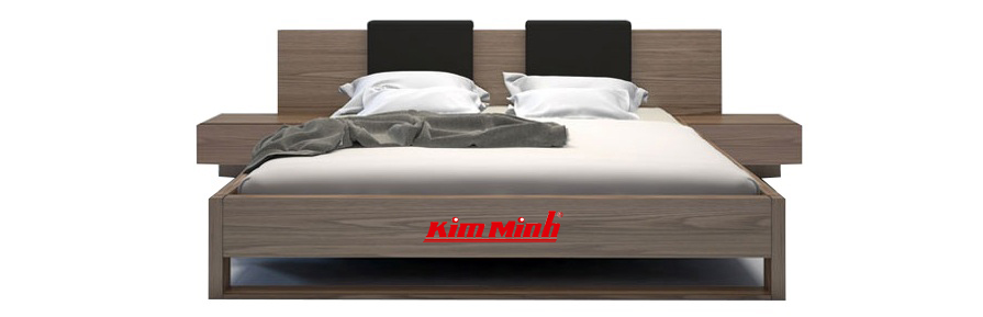 Mẫu giường gỗ đẹp đơn giản phong cách hiện đại