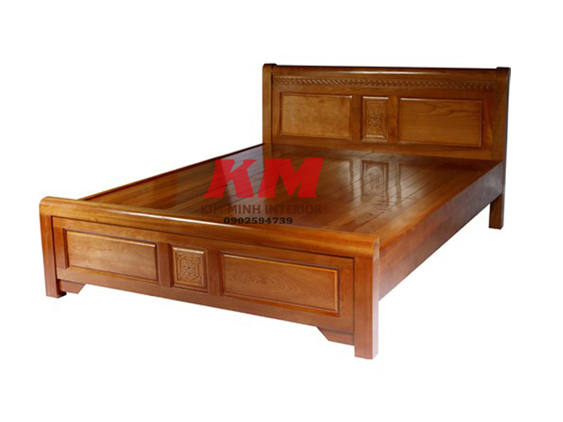Giường ngủ gỗ Lim đẹp giá rẻ GNGL001