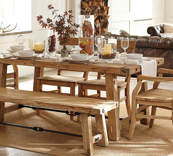 Bộ bàn ăn gỗ tụ nhiên phòng ăn đẹp hiện đại 6 ghế giá rẻ trong quán cơm ở chung cư tphcm