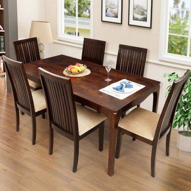 Bộ bàn ghế ăn giá rẻ có 4 đến 6 ghế gỗ ngồi trong phòng ăn cơm đẹp ...