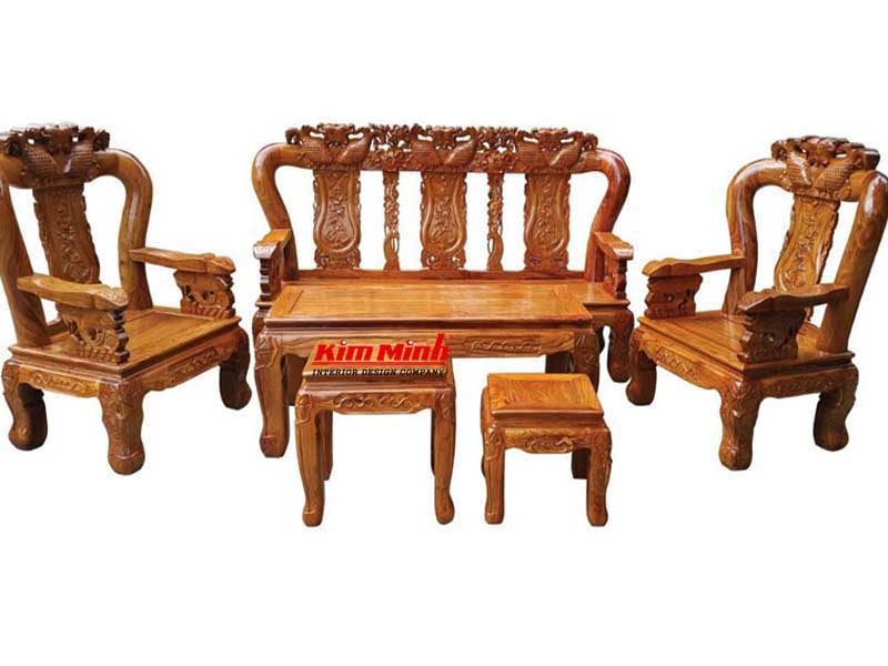 Ghế salon gỗ tự nhiên tphcm