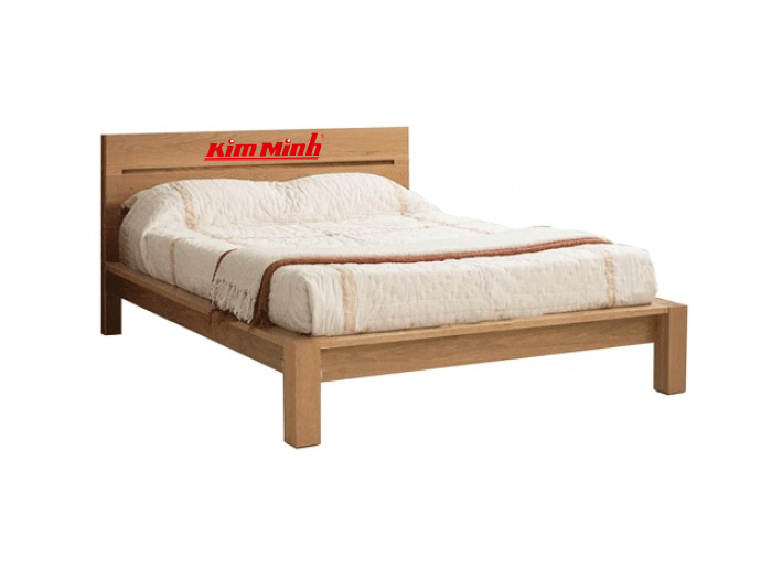Giường đơn đẹp gỗ sồi GD008