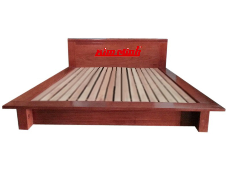 Giường kiểu nhật gỗ xoan đào đẹp GNKN035