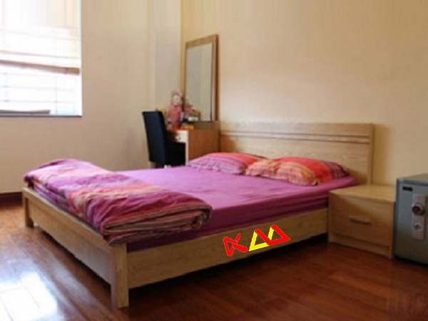 Giường ngủ giá rẻ gỗ vân sồi GNKS026