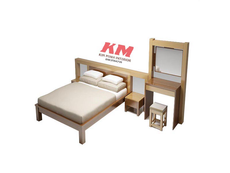 Giường ngủ khách sạn phong cách hiện đại GNKS010
