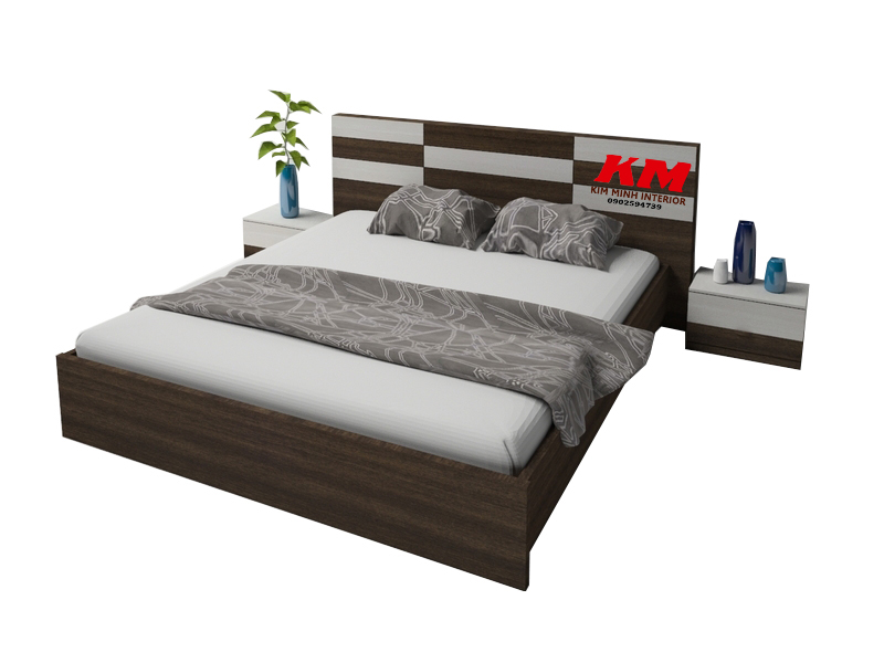 Giường ngủ thiết kế hiện đại đẹp GNHD020