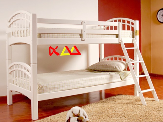 Giường ngủ trẻ em 2 tầng gỗ xoan đào GNTE003
