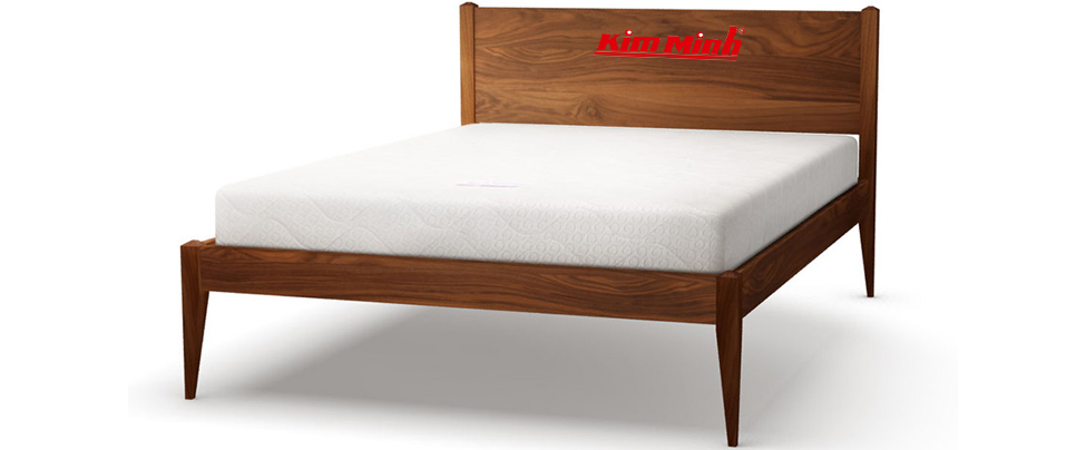 Mẫu giường ngủ đẹp gỗ tự nhiên phong cách hiện đại