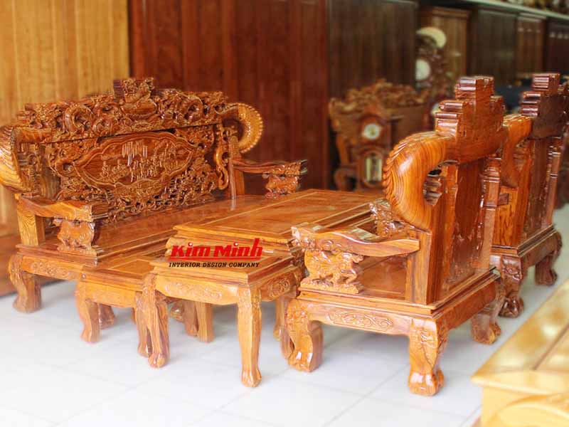 Ghế salon gỗ cổ điển