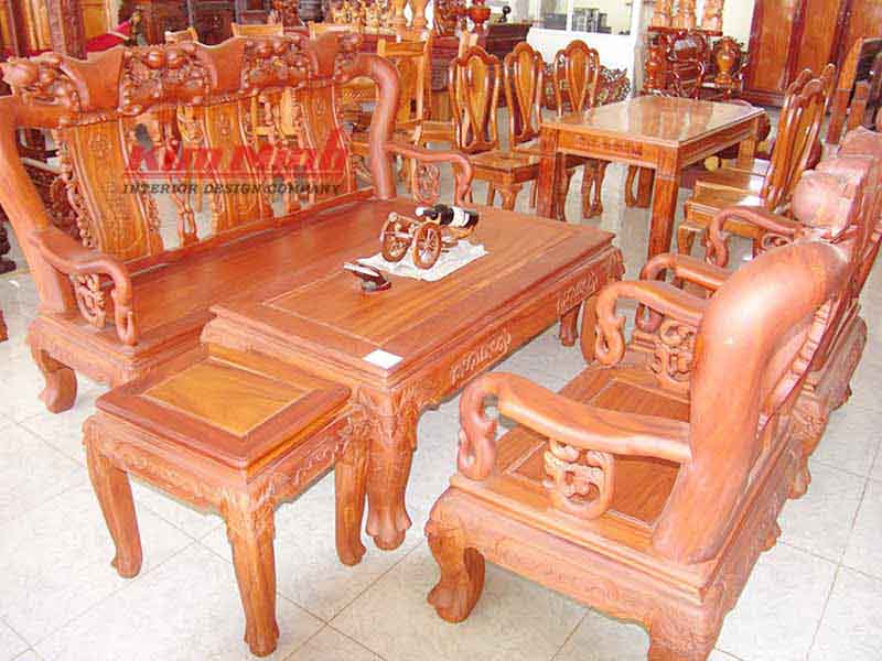 Ghế salon gỗ tự nhiên
