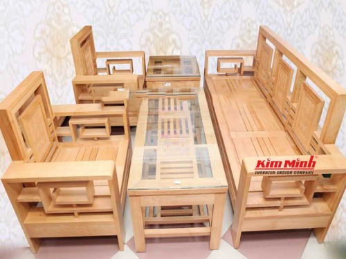 Ghế salon gỗ tự nhiên TPHCM - Nội Thất Gỗ Phòng Khách