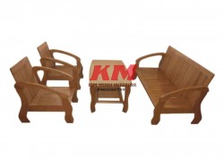 Bộ Ghế Sofa Gỗ Sồi Phong Cách Hàn SF001