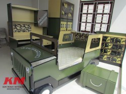 Bộ phòng ngủ trẻ em cho bé trai lính đặc công : BPN007