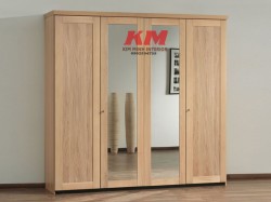 Tủ áo gỗ laminate 1m8 thiết kế đơn giản